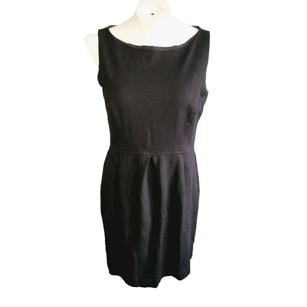 Lauren Ralph Lauren Black‎ Sleeveless Pleated Waist Sheath Dress Size 10